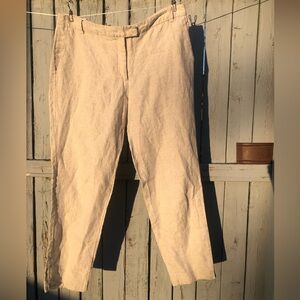 Zara Basic Women’s 100% Linen Pants size 8